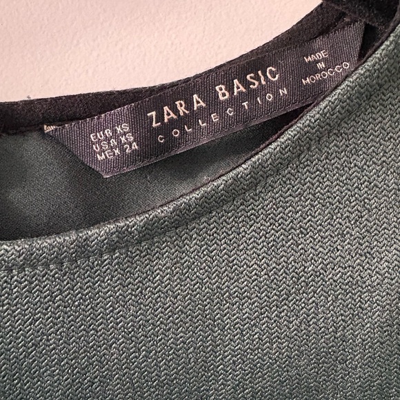 Zara Forest Green Twist Detail Blouse - Picture 3 of 4